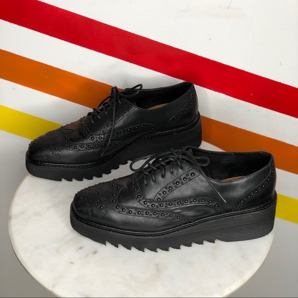 Anthropologie Shoes - NEW Silent D tile platform oxfords size 38